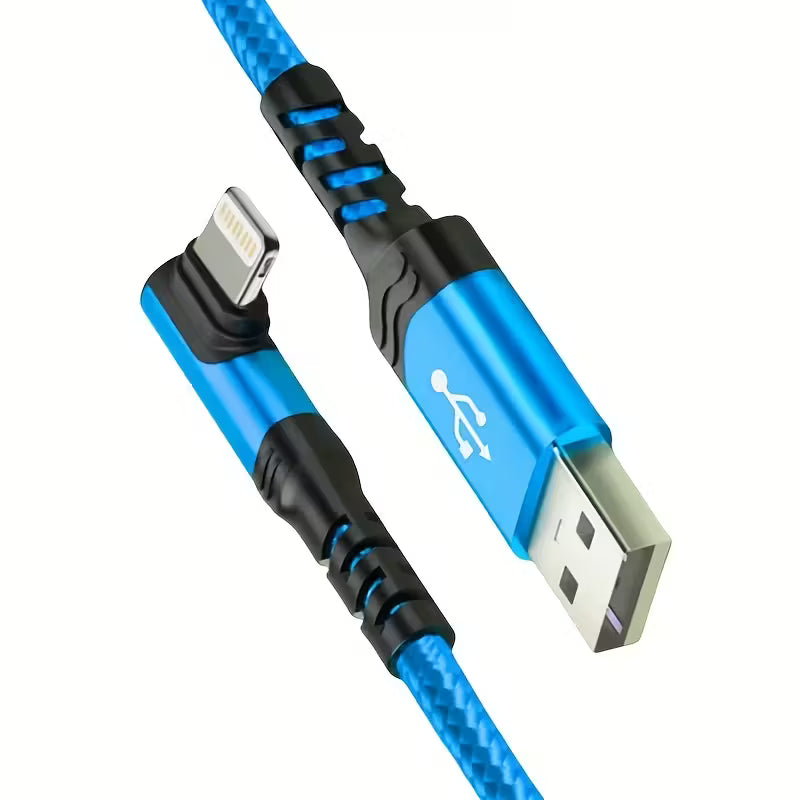 90 Degree USB 18W Fast Charging Cable for iPhone
