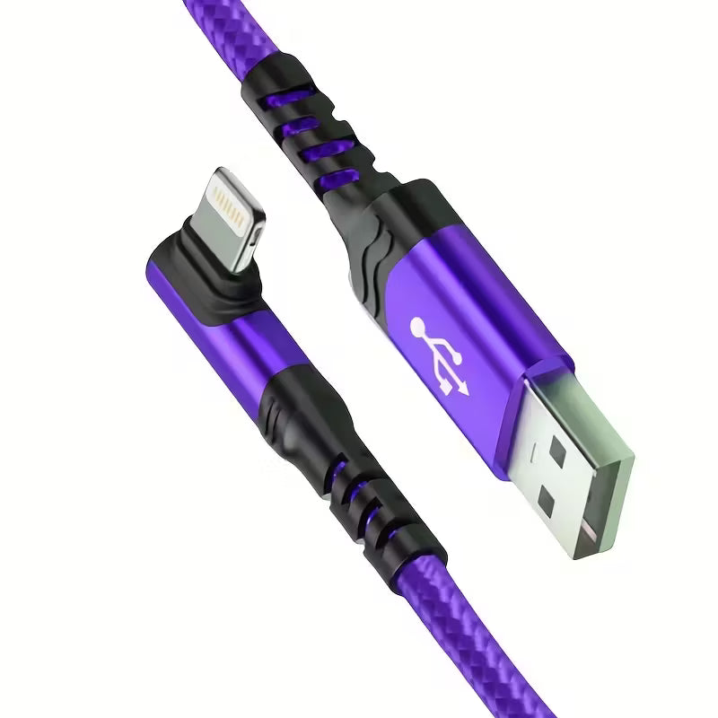 90 Degree USB 18W Fast Charging Cable for iPhone