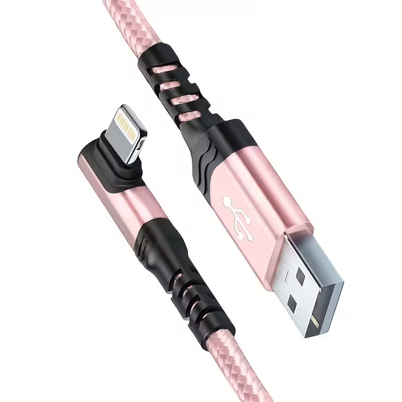 90 Degree USB 18W Fast Charging Cable for iPhone