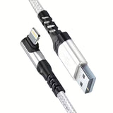 90 Degree USB 18W Fast Charging Cable for iPhone