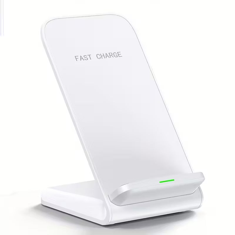 15W Fast Wireless Charger, Wireless Charging Stand Compatible with for iphone 16 15, 15 Pro, 14, 13, 12, 11 Series/X/Xs/Xr/8, Phone Charger for Galaxy S24/S23/S22/S21/S20/Note 20, Pixel 8/7 Pro/Lg G8(No Plug)